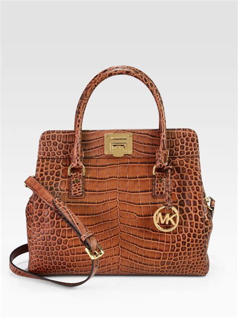 michael kors crocodile bag|michael kors crocodile purse.